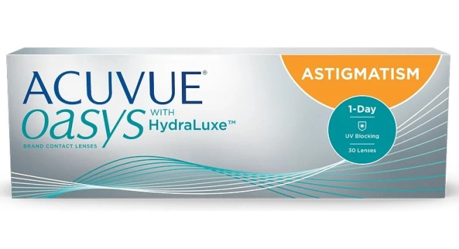 1 Day Acuvue OASYS daily disposable contact lenses for astigmatism