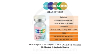 Celebration Clear 38 Yearly Toric (1 Lens)