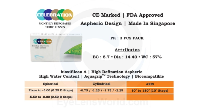 Celebration Monthly Clear Toric (3 lens/box)-1