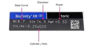 CooperVision Biofinity XR Toric (3 lens/box) 
